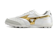 Chuteira Mizuno Morelia Neo Sala Society - Branco/Dourado