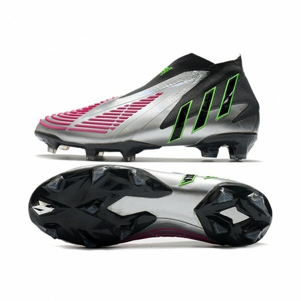 Chuteira Adidas Predator Edge+ FG - Preto/Prata