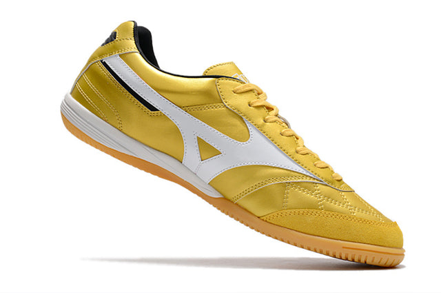 Chuteira Mizuno Morelia Sala Futsal - Dourado/Branco
