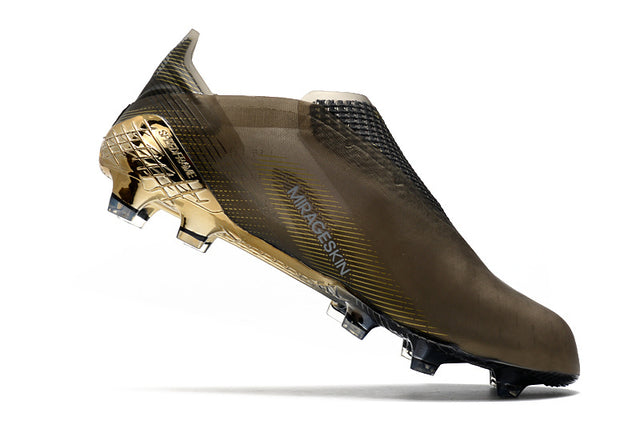 Chuteira Adidas Ghosted+ Campo FG - Preto/Dourado