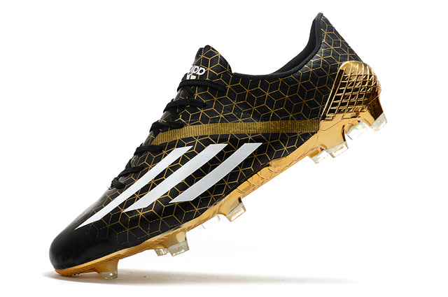 Chuteira Adidas F50 X Ghosted.1 FG - Preto/Dourado