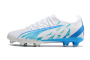 Chuteira Puma Ultra Ultimate Campo FG - Branco/Azul