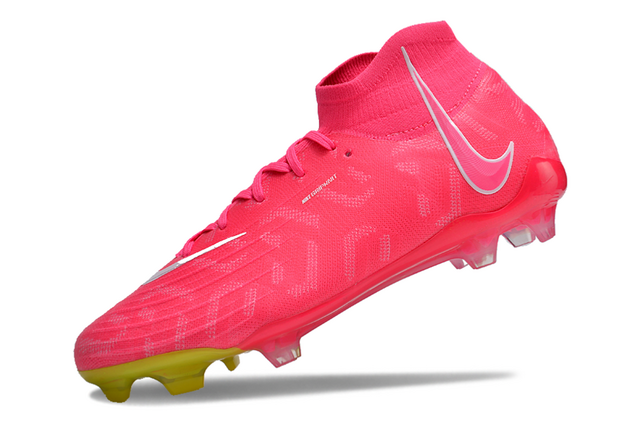 Chuteira Nike Campo Phantom Luna Elite Campo FG - Rosa/Branco