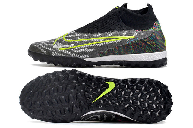 Chuteira Nike Phantom GX DF Society TF - Preto/Verde