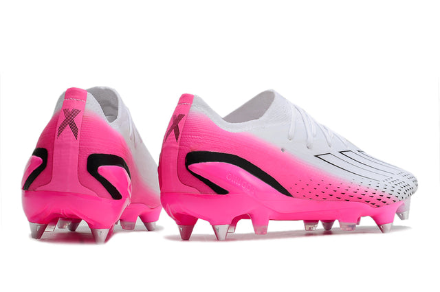 Chuteira Adidas X Speedportal.1 SG - Branco/Rosa
