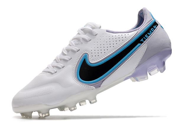 Chuteira Nike Tiempo Legend 9 Elite FG - Branco/Azul