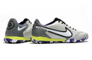 Chuteira Nike Tiempo 9 Pro Society - Cinza/Roxo/Branco