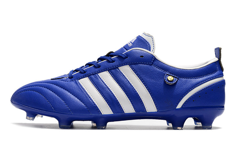 Chuteira Adidas Adipure Campo FG - Azul/Branco