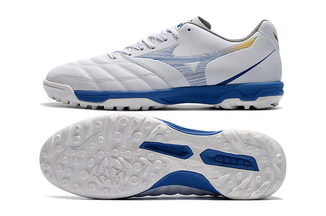 Chuteira Mizuno Rebula 3 Society - Branco/Azul