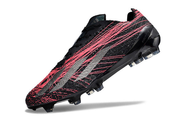 Chuteira Adidas X CrazyFast+ Strung FG - Preto/Vermelho