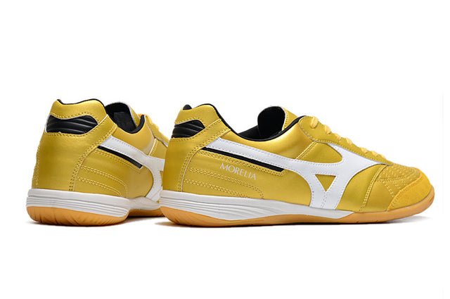 Chuteira Mizuno Morelia Sala Futsal - Dourado/Branco