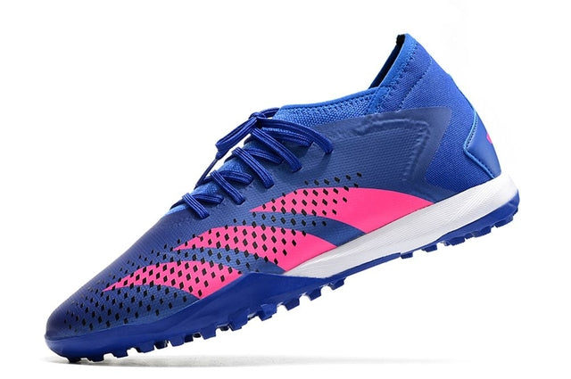 Chuteira Adidas Society Predator Accuracy.3 Society TF - Azul/Roxo