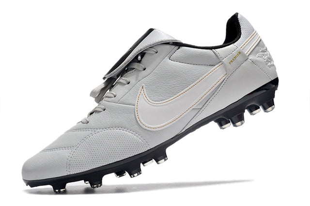 Chuteira Nike Premier 3 FG - Cinza/Branco