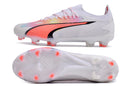 Chuteira Puma Ultra Ultimate Campo FG - Branco/Rosa