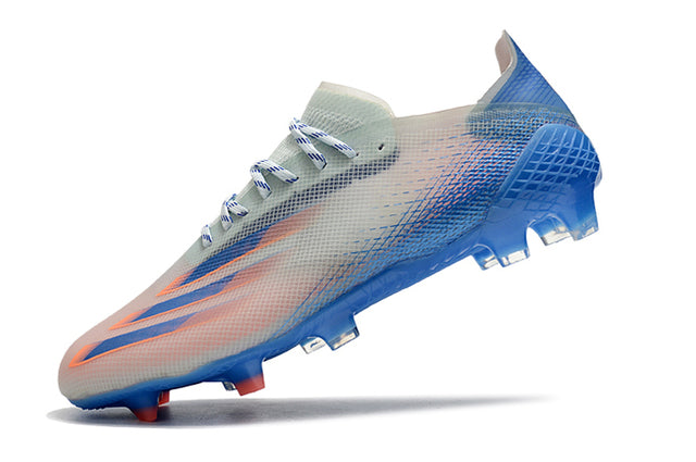 Chuteira Adidas Ghosted.1 Campo FG - Azul/Branco