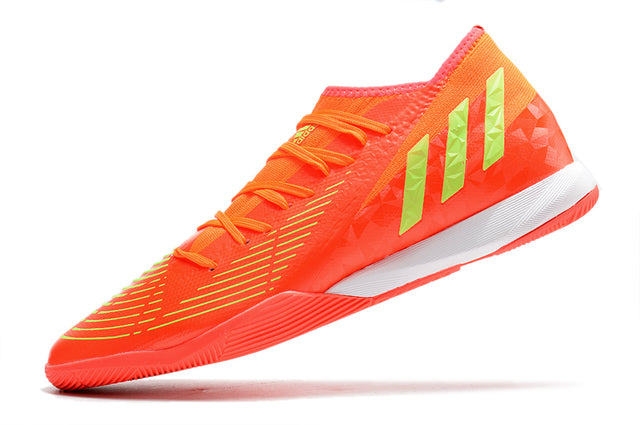 Chuteira Adidas Predator Edge.3 Futsal IC - Laranja/Verde
