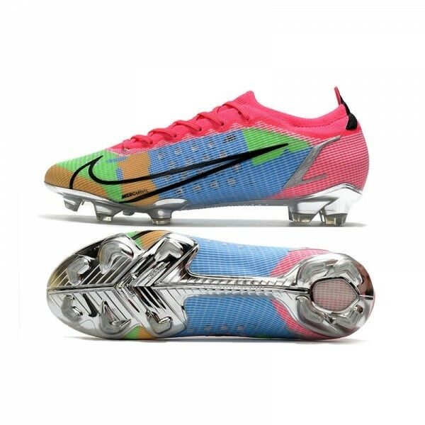 Chuteira Nike Mercurial Vapor 14 Elite Campo FG - Rosa/Azul