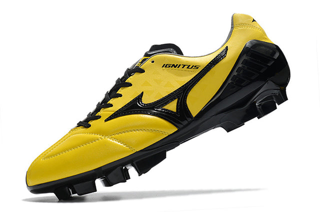 Chuteira Mizuno Wave Ignitus Japan FG - Amarelo/Preto