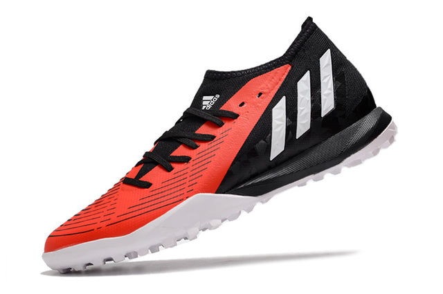 Chuteira Adidas Predator Edge.3 Society TF - Vermelho/Preto