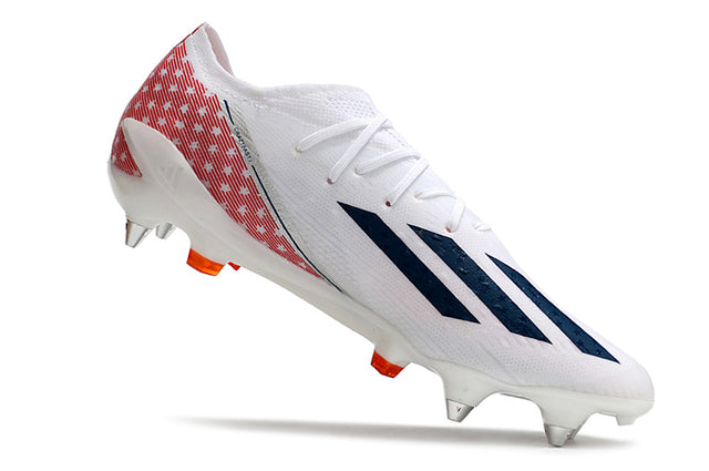 Chuteira Adidas X CrazyFast.1 SG - Bracno/Vermelho