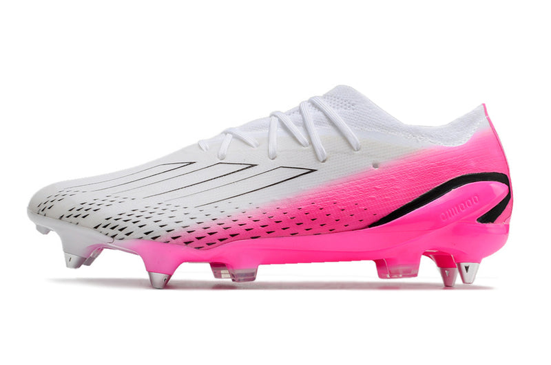 Chuteira Adidas X Speedportal.1 SG - Branco/Rosa