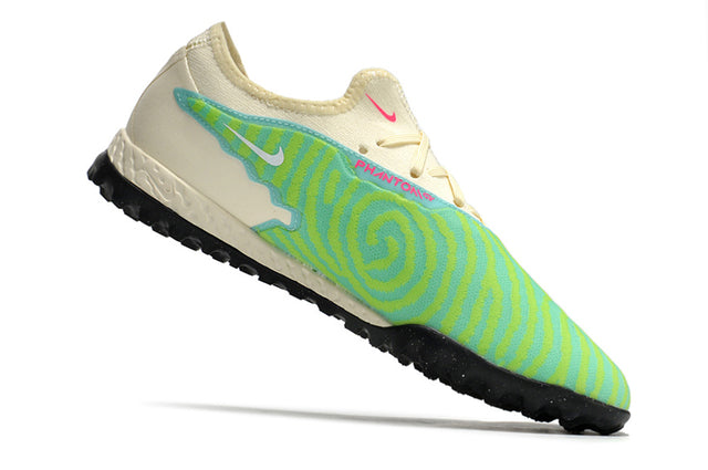 Chuteira Nike Phantom GX Pro Society TF - Bege/Verde