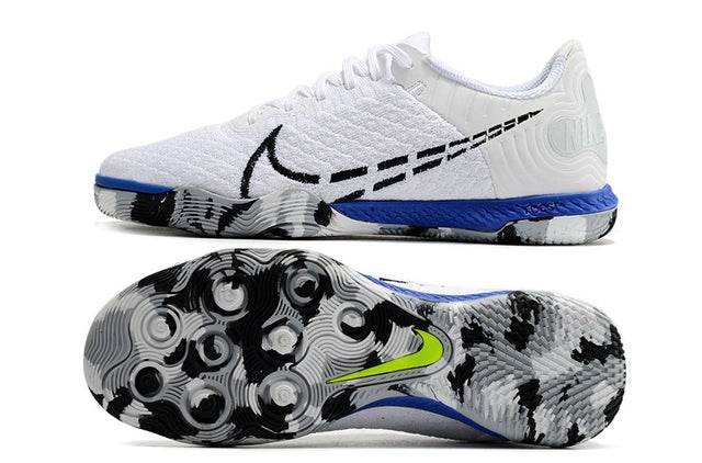 Chuteira Nike React Gato Futsal IC - Branco/Azul
