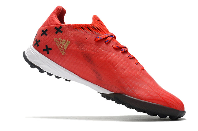 Chuteira Adidas X Speedflow.1 Society TF - Vermelho/Branco