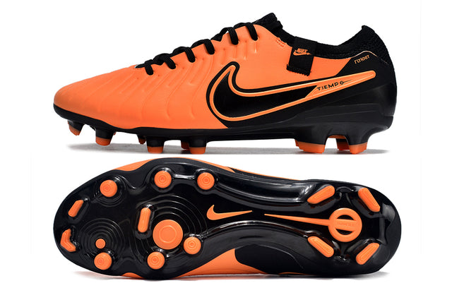 Chuteira Nike Tiempo Legend 9 Elite FG - Laranja/Preto