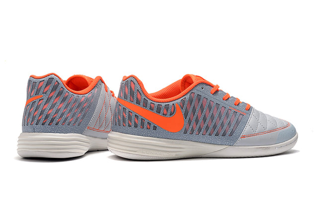 Chuteira Nike Lunar Gato Futsal - Cinza/Laranja