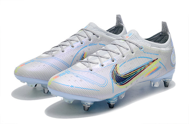 Chuteira Nike Mercurial Vapor 14 Elite SG - Cinza/Azul