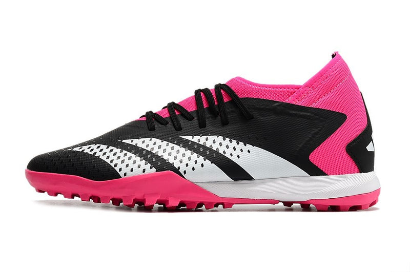 Chuteira Adidas Society Predator Accuracy.3 Society TF - Preto/Rosa