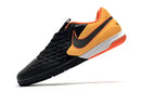 Chuteira Nike React Tiempo Legend 8 Pro Futsal IC - Laranja/Preto