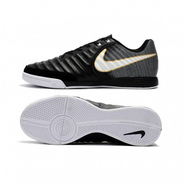 Chuteira Nike Tiempo Legend 7 Academy Futsal - Preto/Cinza