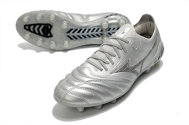 Chuteira Mizuno Morelia Neo 3 Campo FG - Cinza