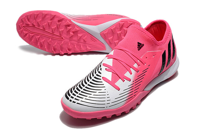 Chuteira Adidas Predator Edge.3 Low Society TF - Rosa