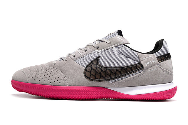 Chuteira Nike Street Gato Futsal IC - Cinza/Rosa