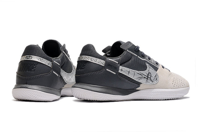 Chuteira Nike Street Gato Futsal IC - Cinza/Bege