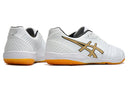 Chuteira Asics Japan Destaque FF Futsal - Branco/Amarelo