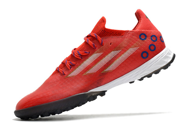 Chuteira Adidas X Speedflow.1 Society TF - Vermelho/Branco