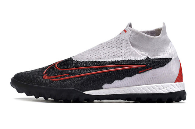 Chuteira Nike Phantom GX DF Society TF - Branco/Preto