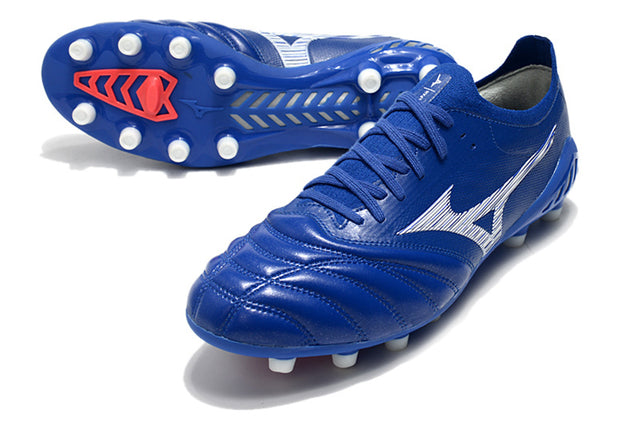 Chuteira Mizuno Morelia Neo 3 Campo FG - Azul/Branco