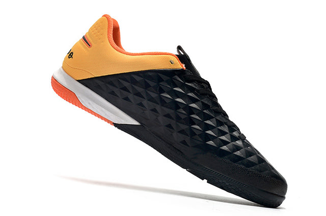 Chuteira Nike React Tiempo Legend 8 Pro Futsal IC - Laranja/Preto