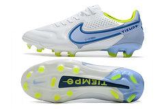 Chuteira Tiempo Legend 9 Elite FG - Branco/Azul/Verde