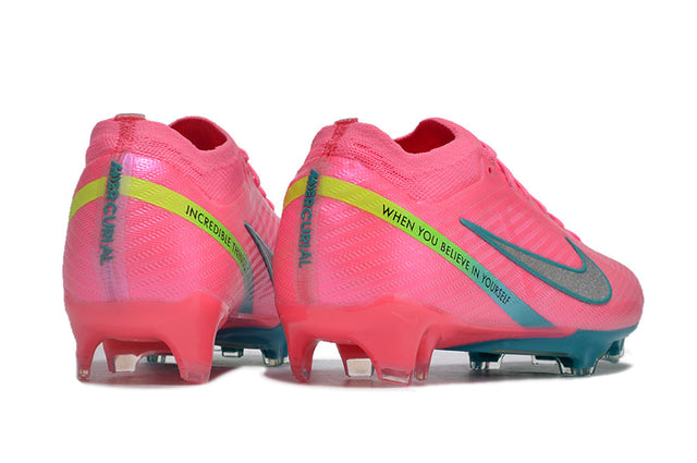 Chuteira Nike Air Zoom Mercurial Vapor 15 Elite FG - Rosa/Azul