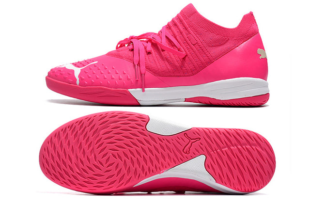 Chuteira Puma Future Z 1.3 Pro Cage Futsal - Rosa
