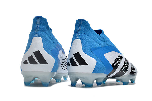 Chuteira Adidas Predator Accuracy+ FG - Branco/Azul