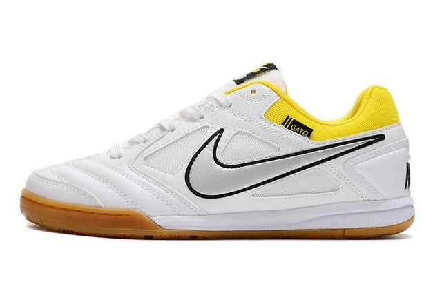 Chuteira Nike SB Gato Futsal - Branco/Amarelo