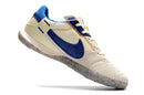 Chuteira Nike Street Gato Futsal IC - Bege/Azul