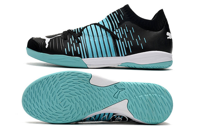 Chuteira Puma Future Z 1.1 Pro Cage - Preto/Azul/Branco